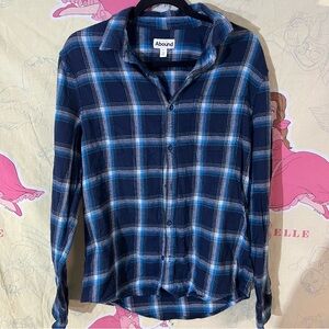Abound Navy and Blue Colors Plaid Shirt